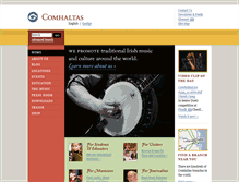 Tablet Screenshot of comhaltas.ie